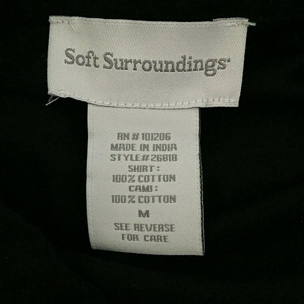 Soft Surroundings Button Front Tunic With Ruffle … - image 7